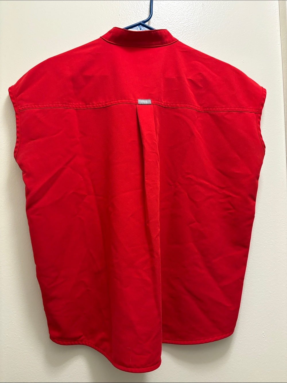 Figs Red Rafaela Oversized Scrub Top - Picture 5 of 6